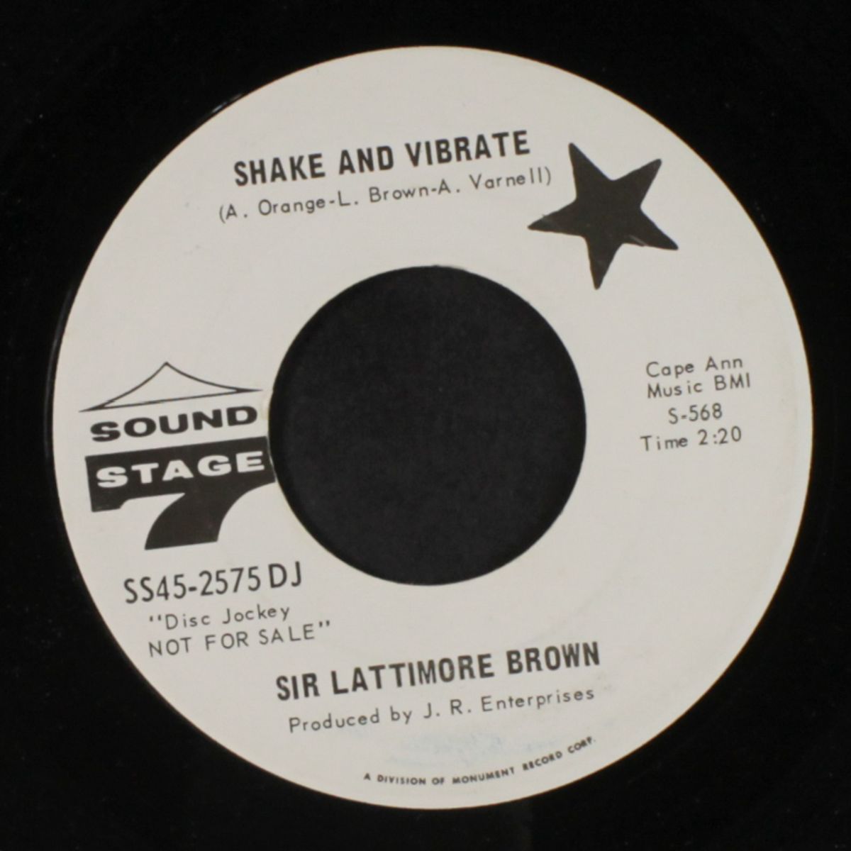 shake and vibrate / it's such a sad, sad world by SIR LATTIMORE BROWN