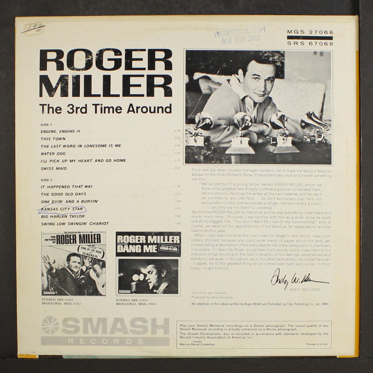 the 3rd time around by ROGER MILLER