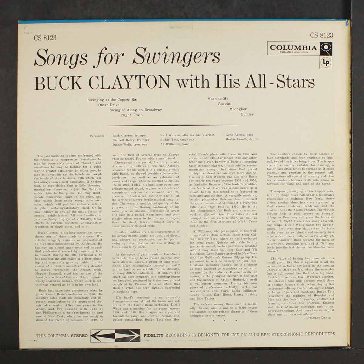 songs for swingers by BUCK CLAYTON