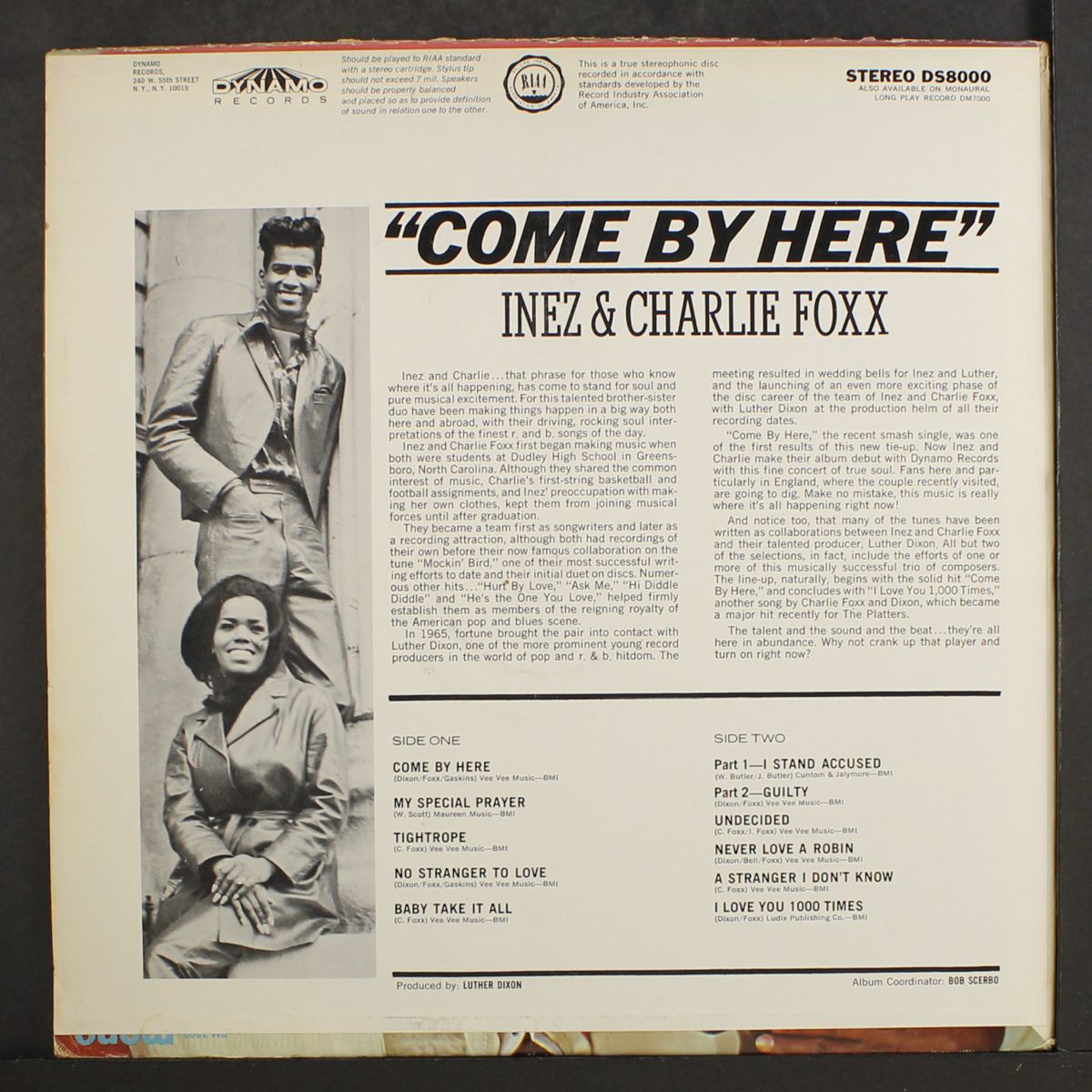 come by here by INEZ &amp; CHARLIE FOXX