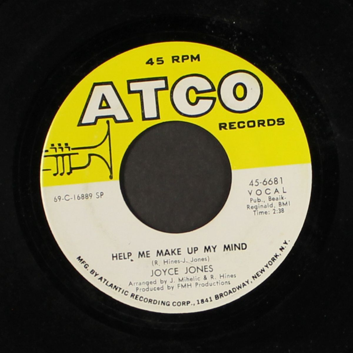 help me make up my mind / i'm just sitting here thinking by JOYCE JONES