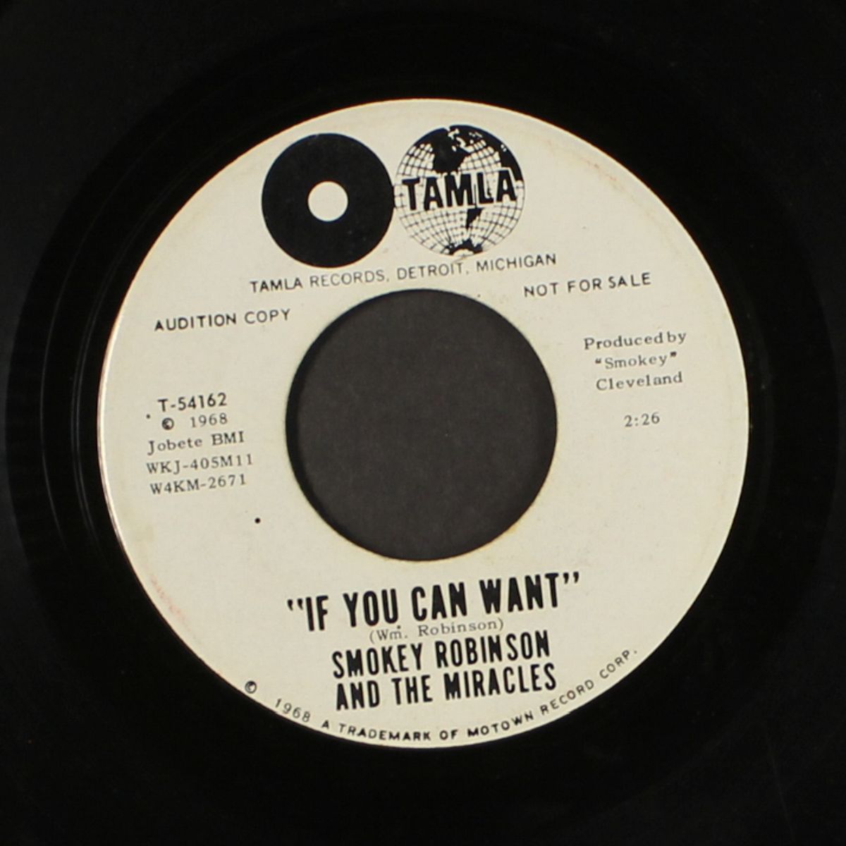 if you can want / same by SMOKEY ROBINSON & MIRACLES