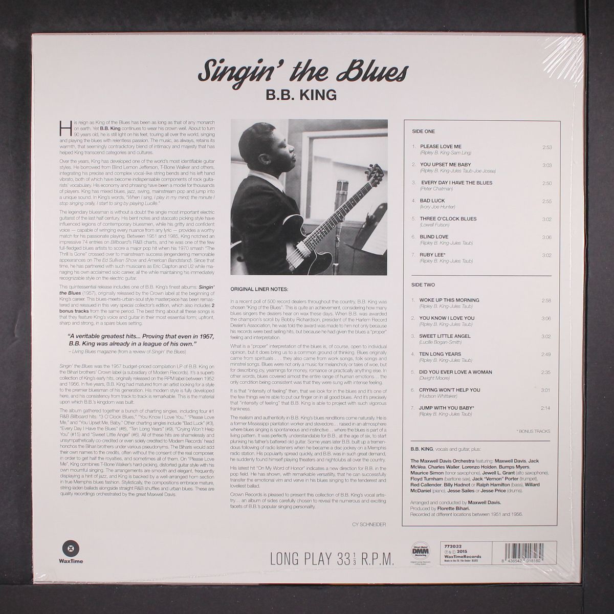 singin' the blues by B.B. KING