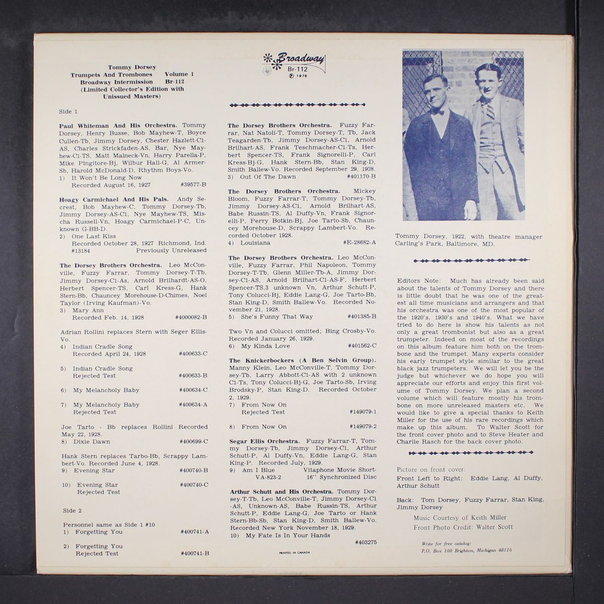 trumpets and trombones, vol. 1 by TOMMY DORSEY