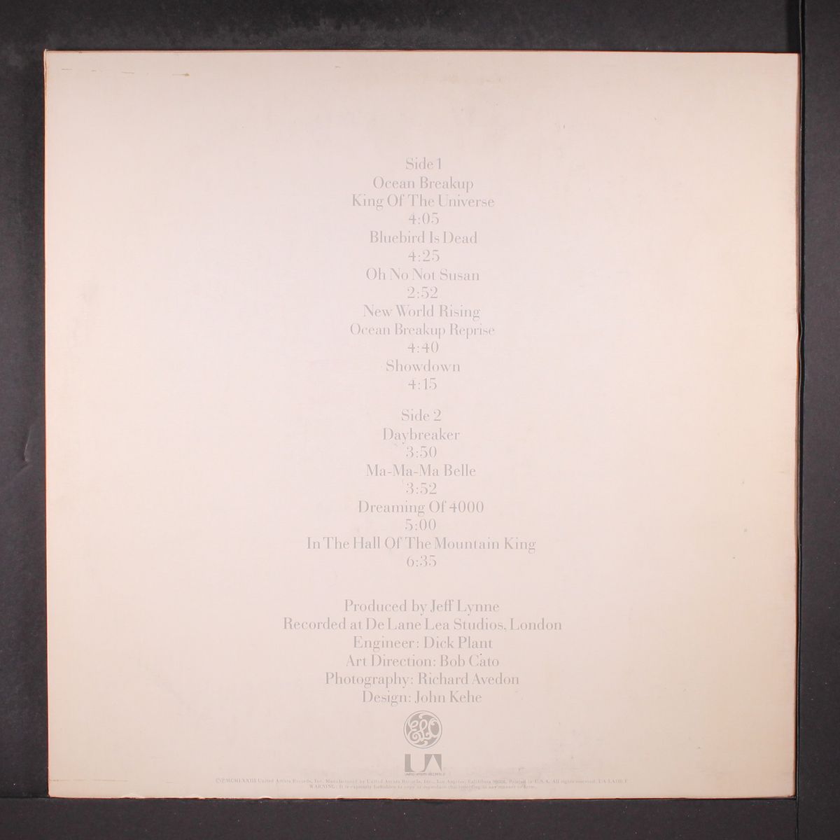 on the third day by ELECTRIC LIGHT ORCHESTRA