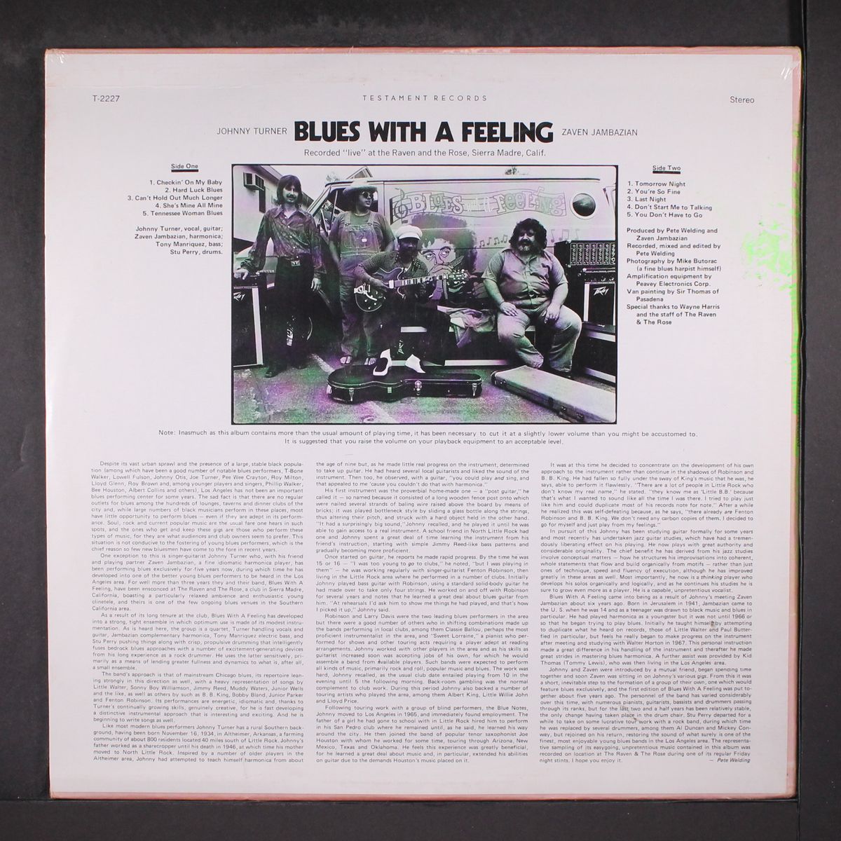 blues with a feeling by JOHNNY TURNER & ZAVEN JAMBAZIAN