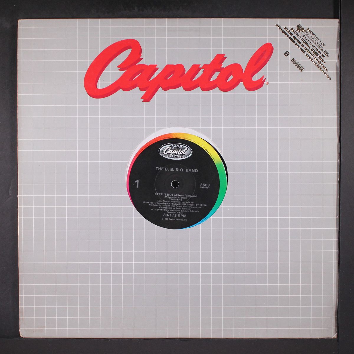 keep it hot / single by B. B. & Q. BAND