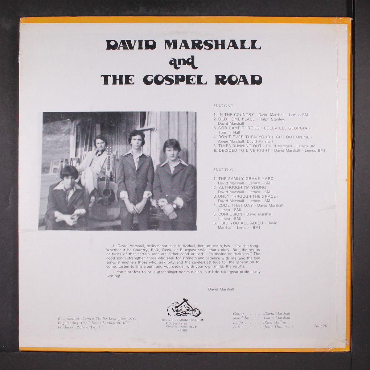 david marshall and the gospel road by DAVID MARSHALL & GOSPEL ROAD