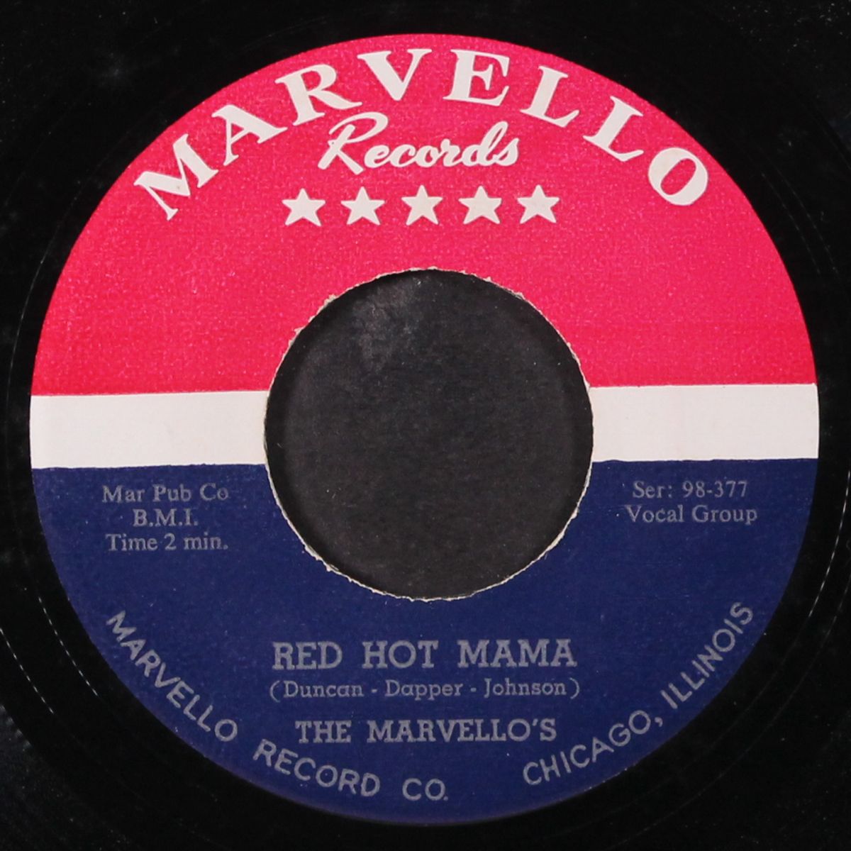 red hot mama / down by the shore by MARVELLOS / DOTTY TILLMANN