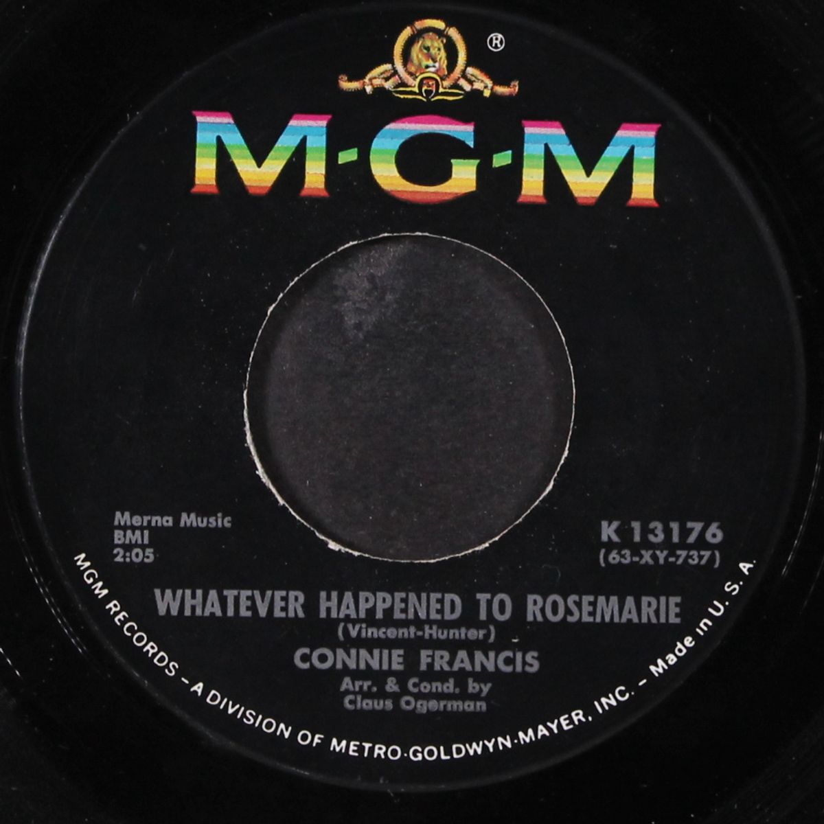 your other love / whatever happened to rosemarie by CONNIE FRANCIS