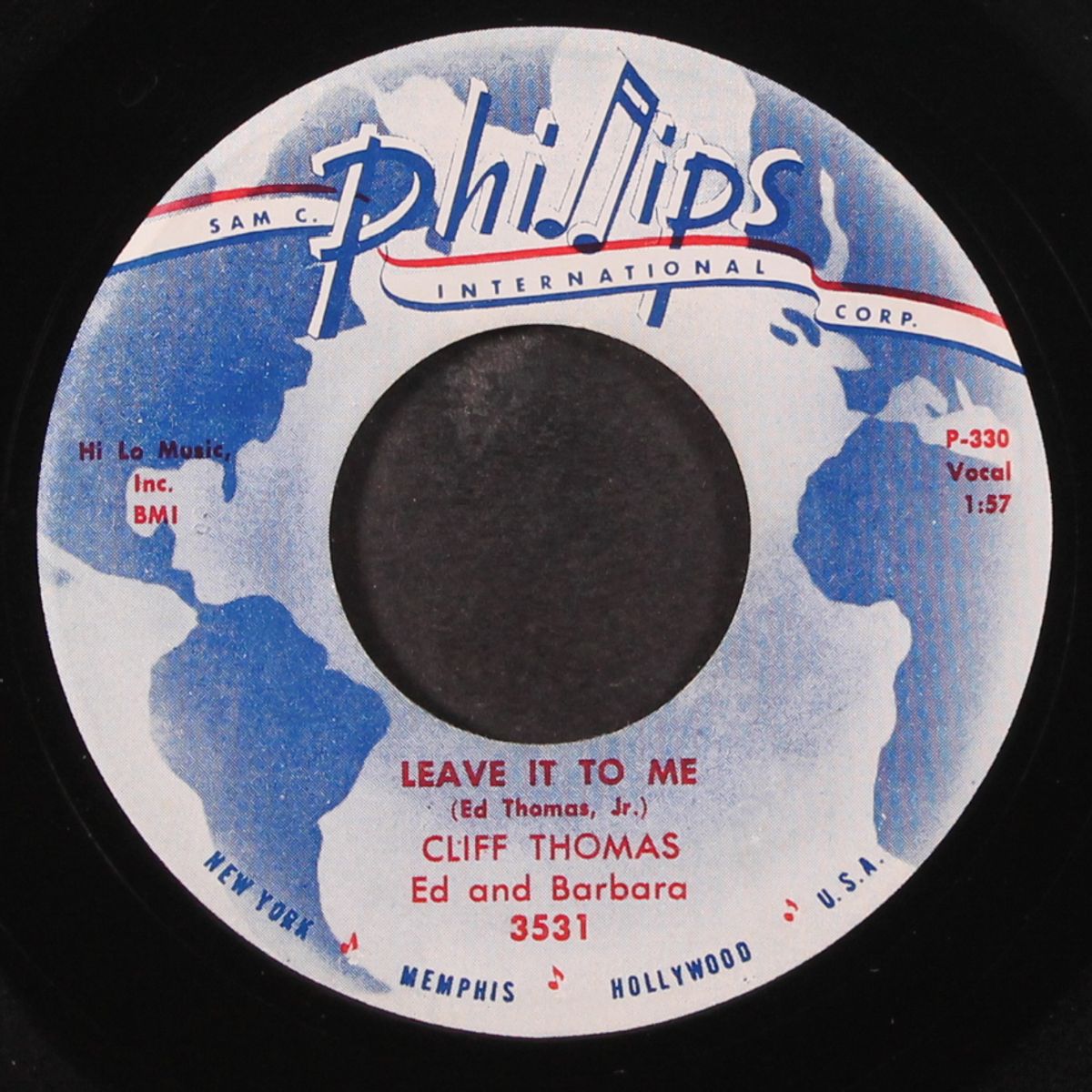 sorry i lied / leave it to me by CLIFF THOMAS
