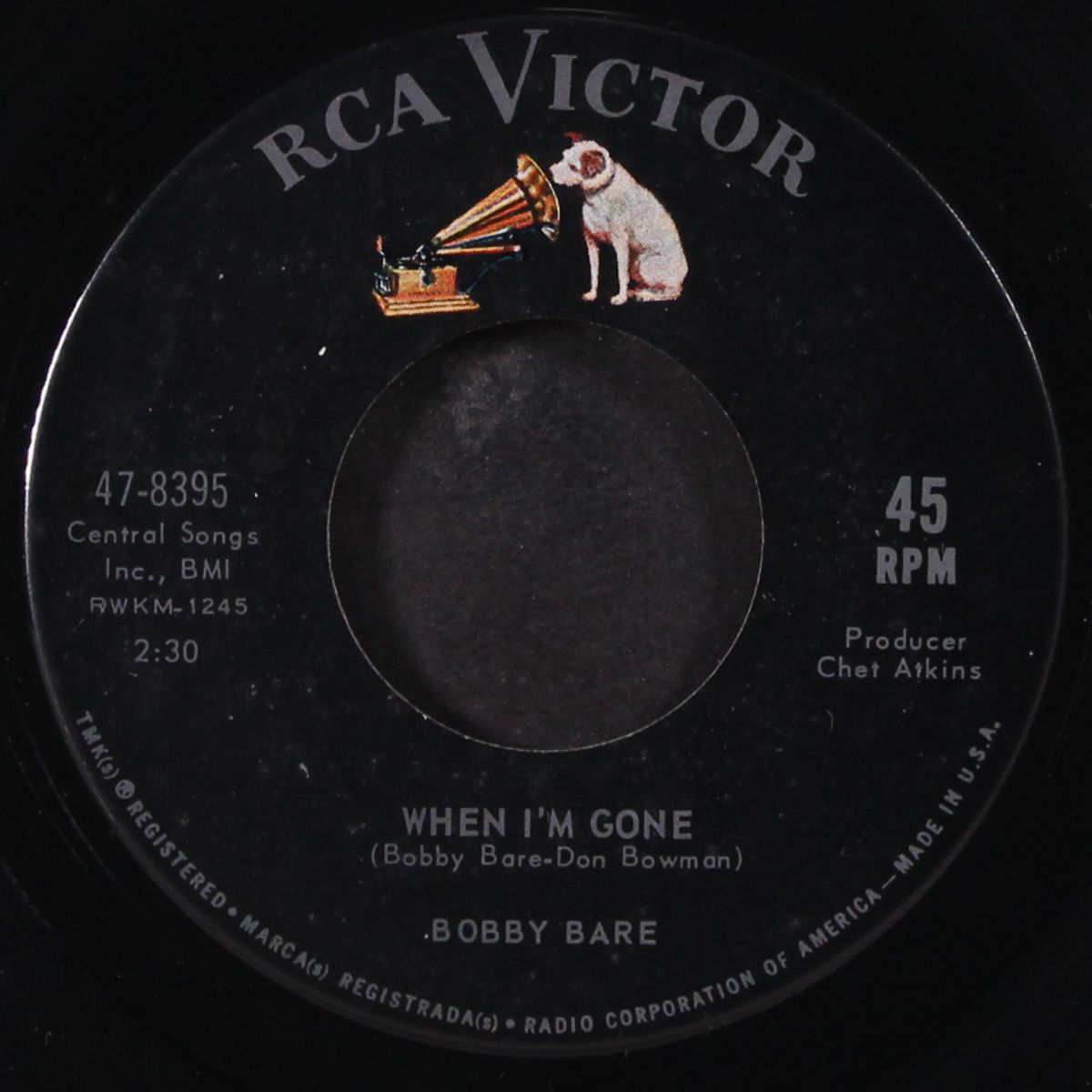 he was a friend of mine / when i'm gone by BOBBY BARE