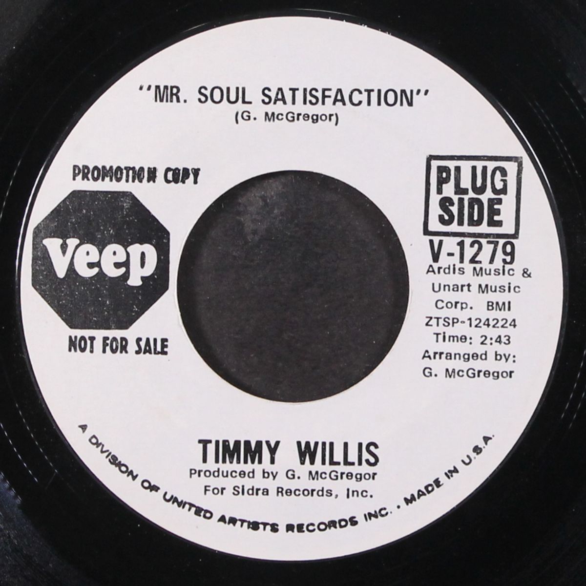 mr. soul satisfaction / i'm wondering by TIMMY WILLIS