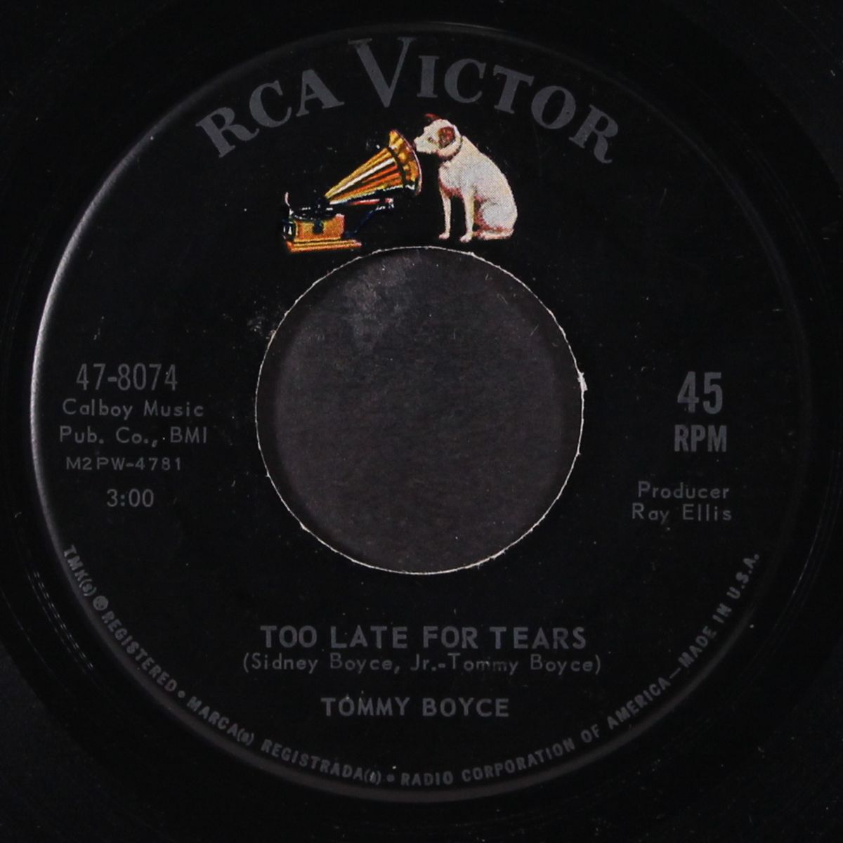 i'll remember carol / too late for tears by TOMMY BOYCE