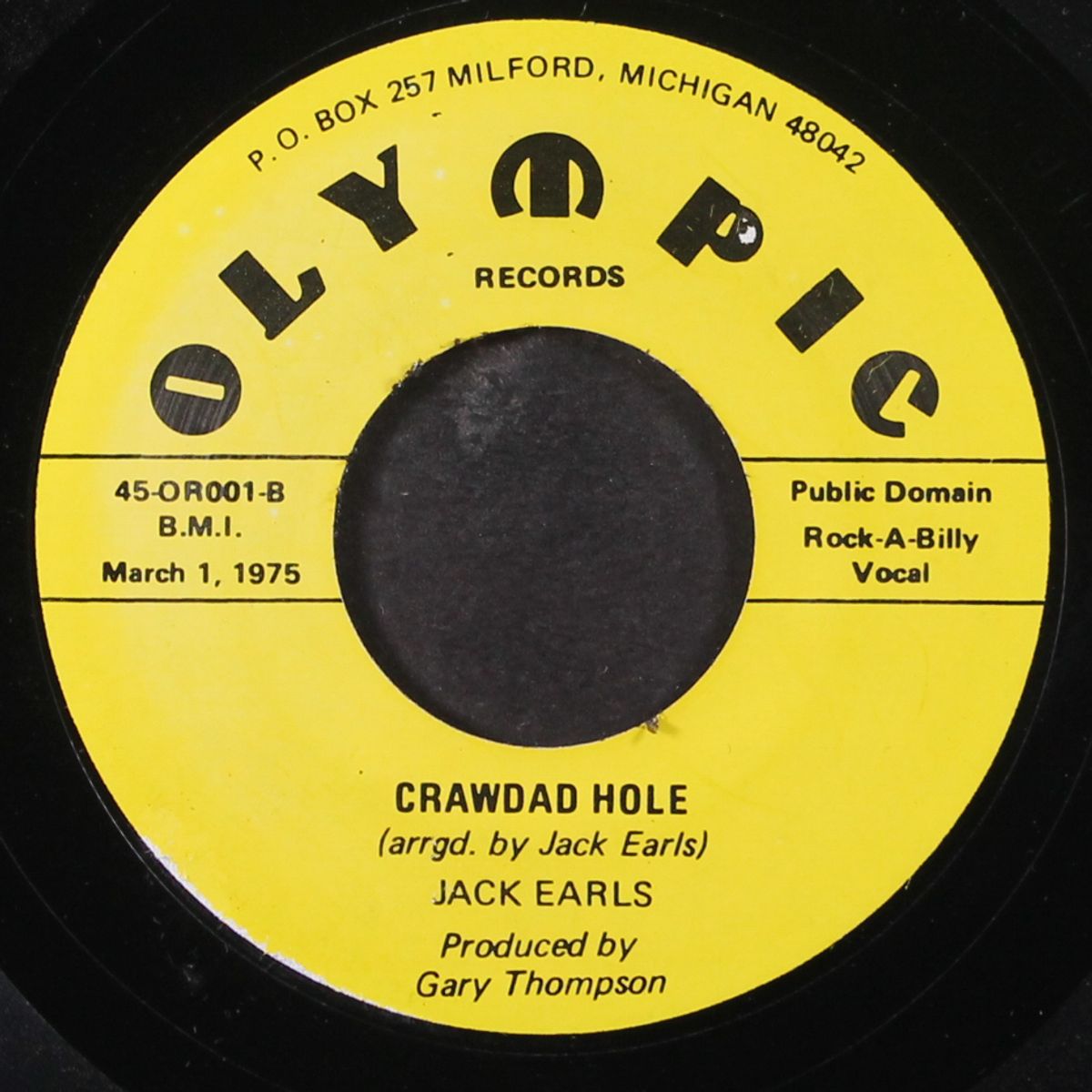 she sure can rock me / crawdad hole by JACK EARLS