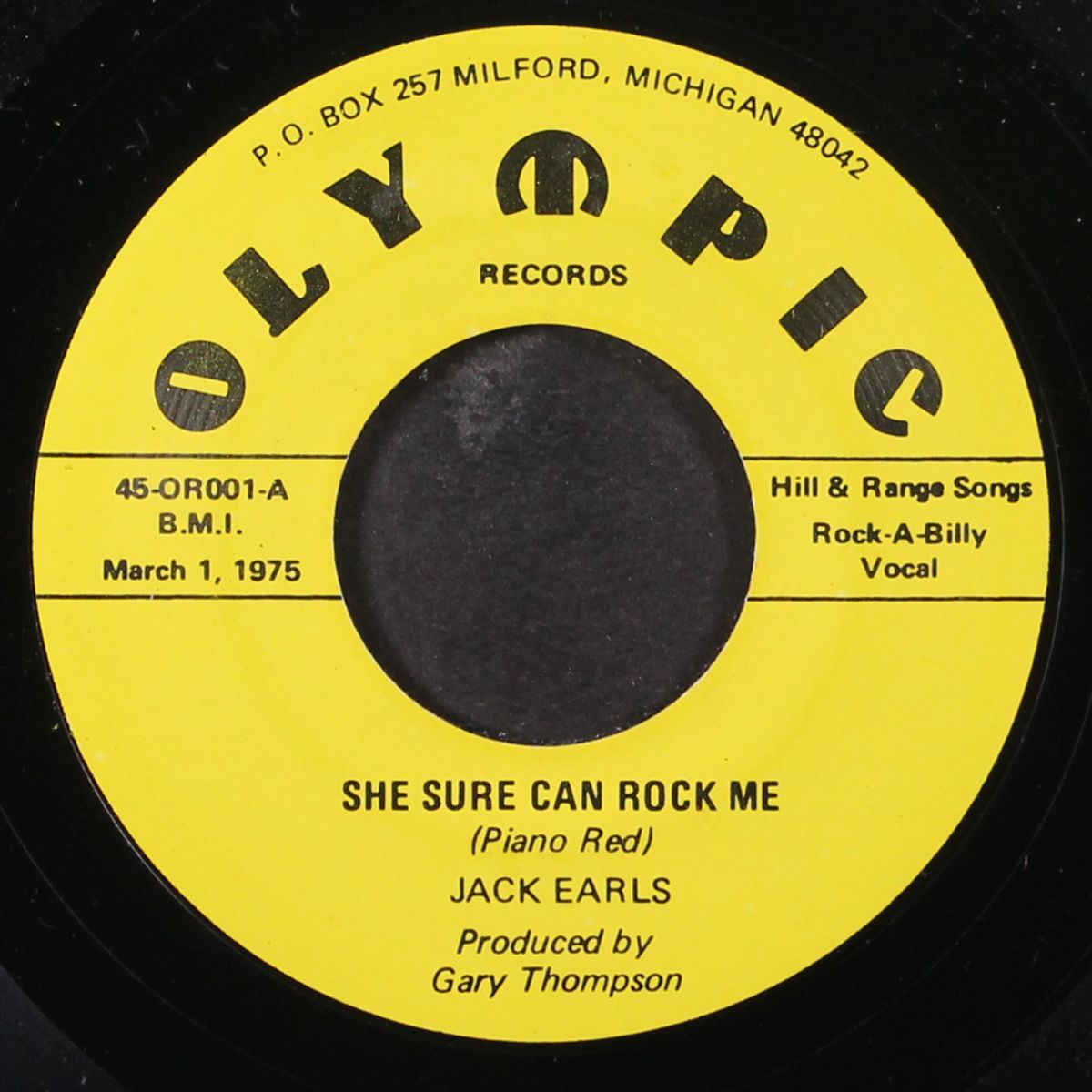 she sure can rock me / crawdad hole by JACK EARLS