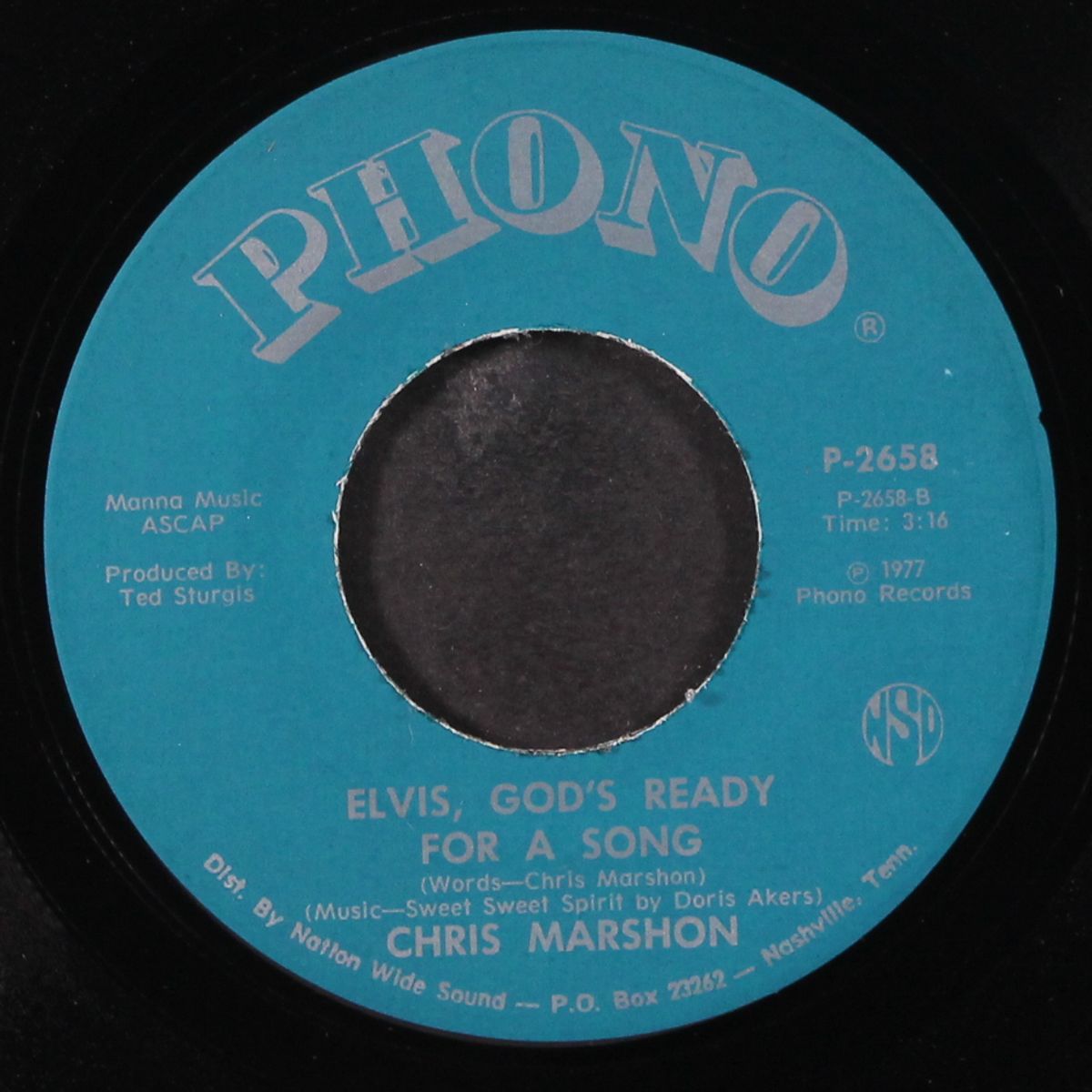 elvis, god's ready for a song / bluest christmas ever by CHRIS MARSHON