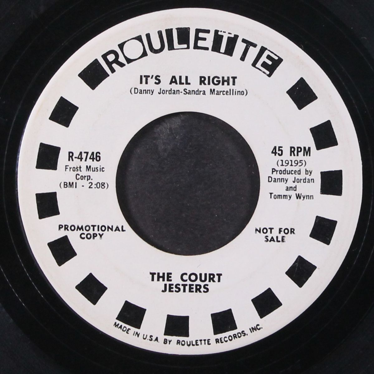 it's all right / dance for me by COURT JESTERS