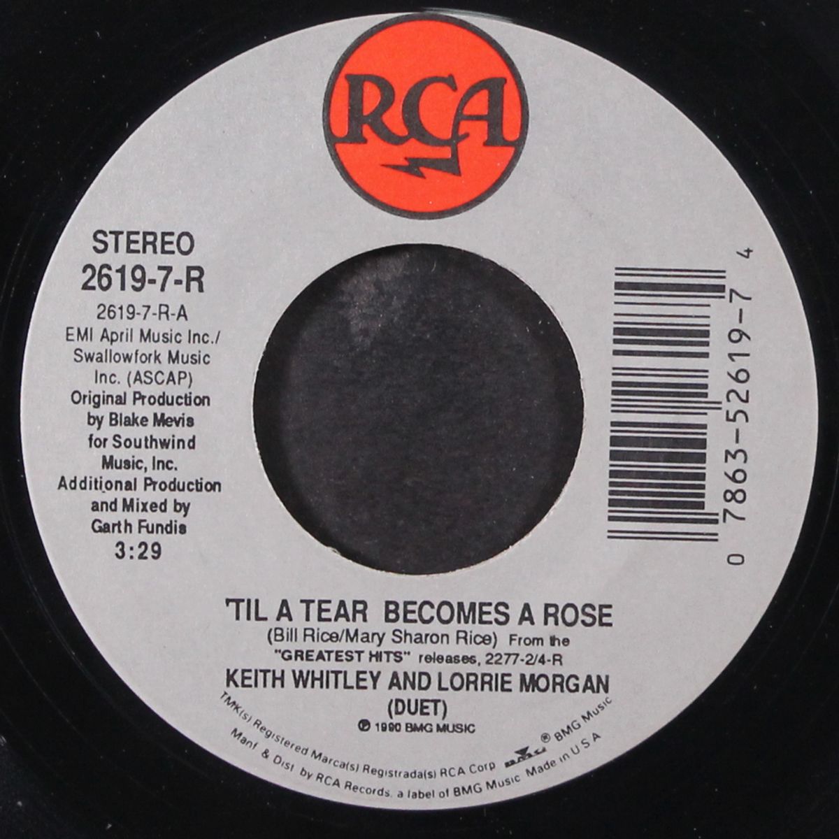 'til a tear becomes a rose / lady's choice by KEITH WHITLEY & LORRIE MORGAN
