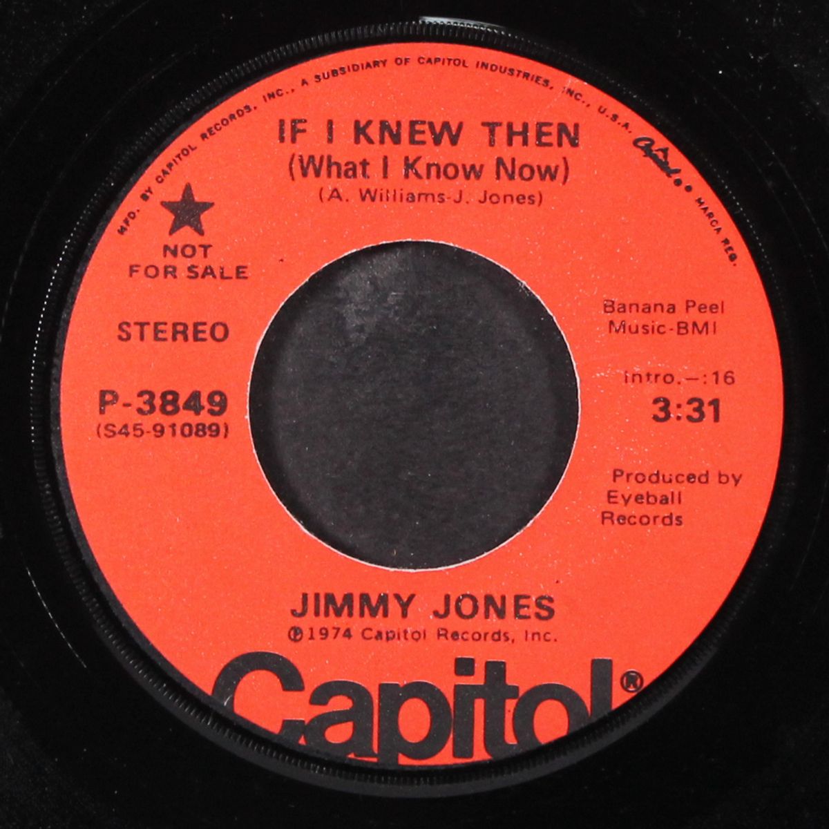 if i knew then by JIMMY JONES