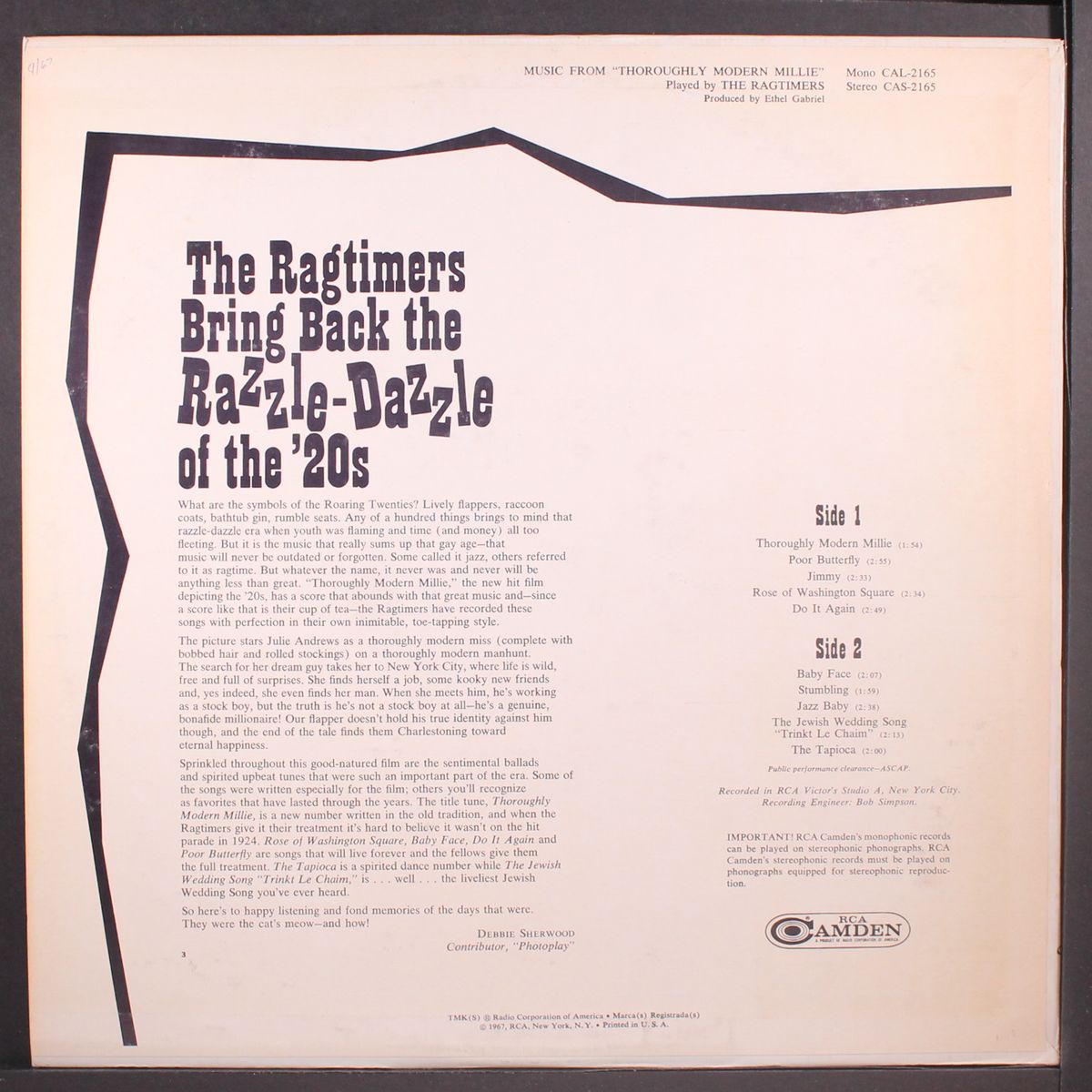 thoroughly modern millie by RAGTIMERS