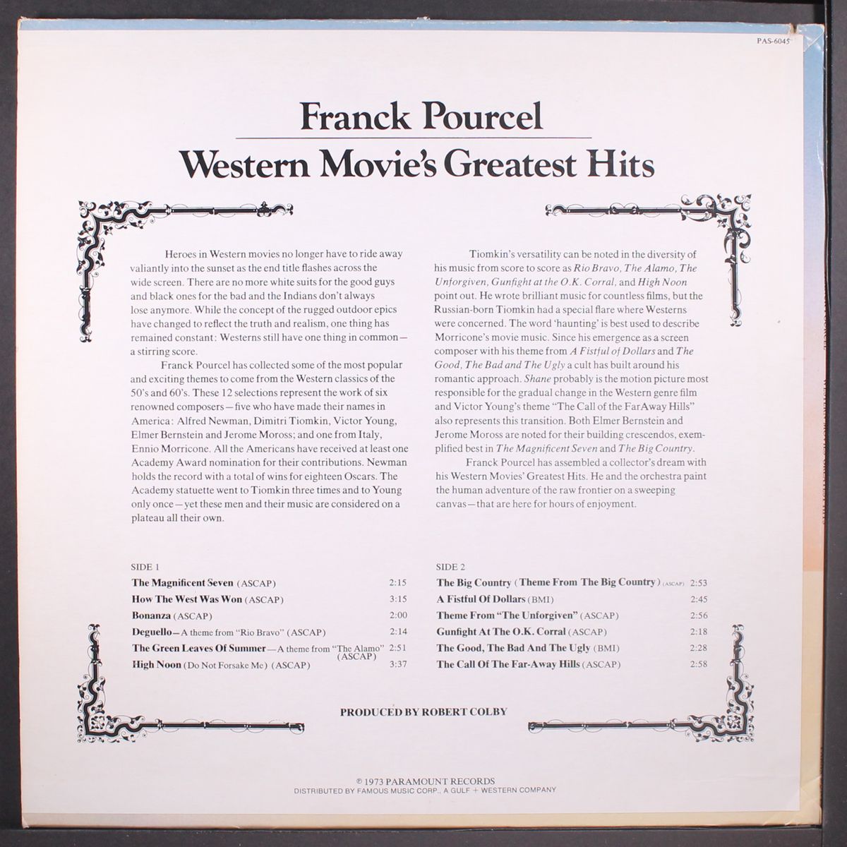 western movies greatest hits by FRANCK POURCEL