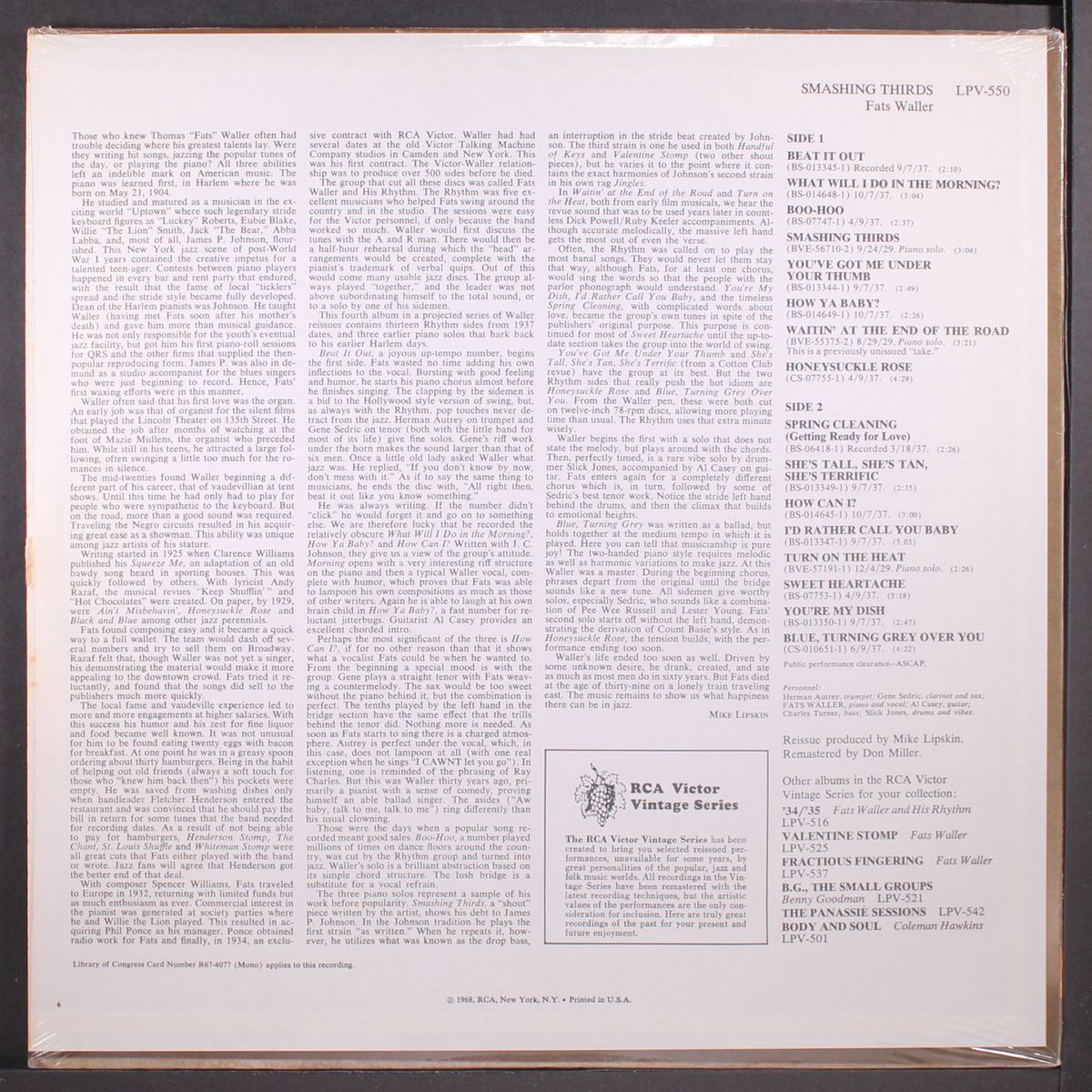 smashing thirds by FATS WALLER