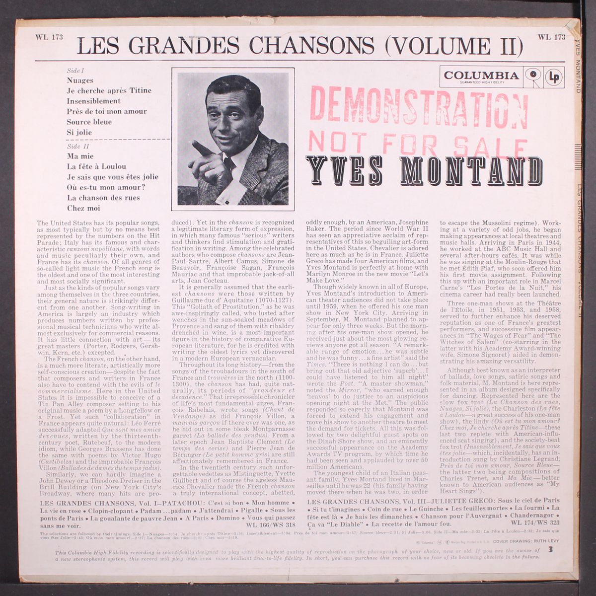 les grandes chanson vol. 2 by YVES MONTAND
