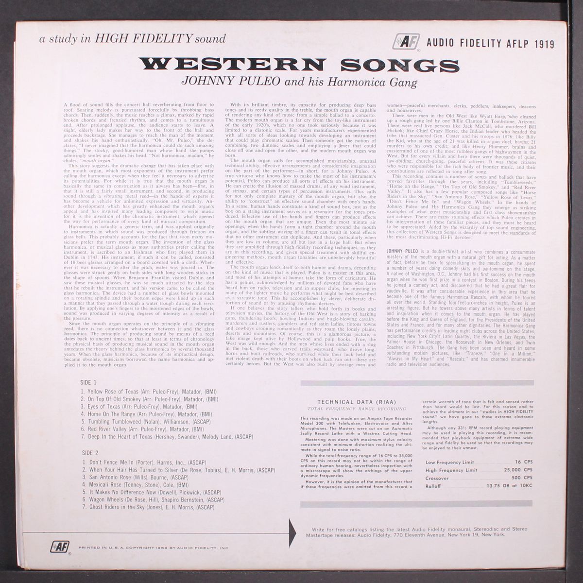 western songs volume 4 by JOHNNY PULEO