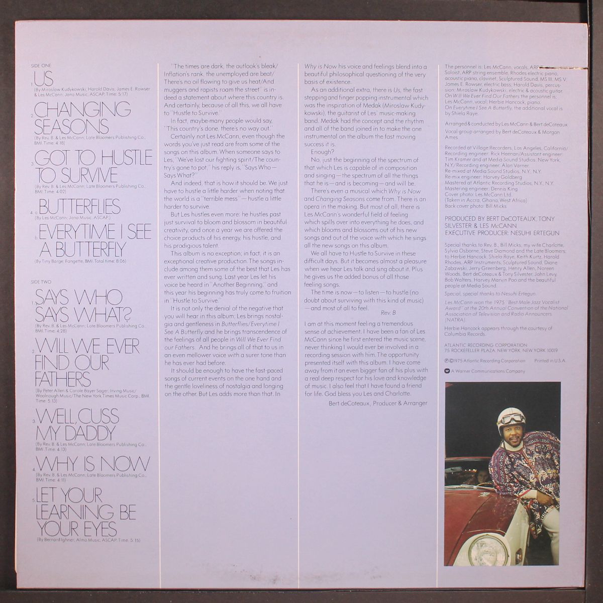 hustle to survive by LES MCCANN