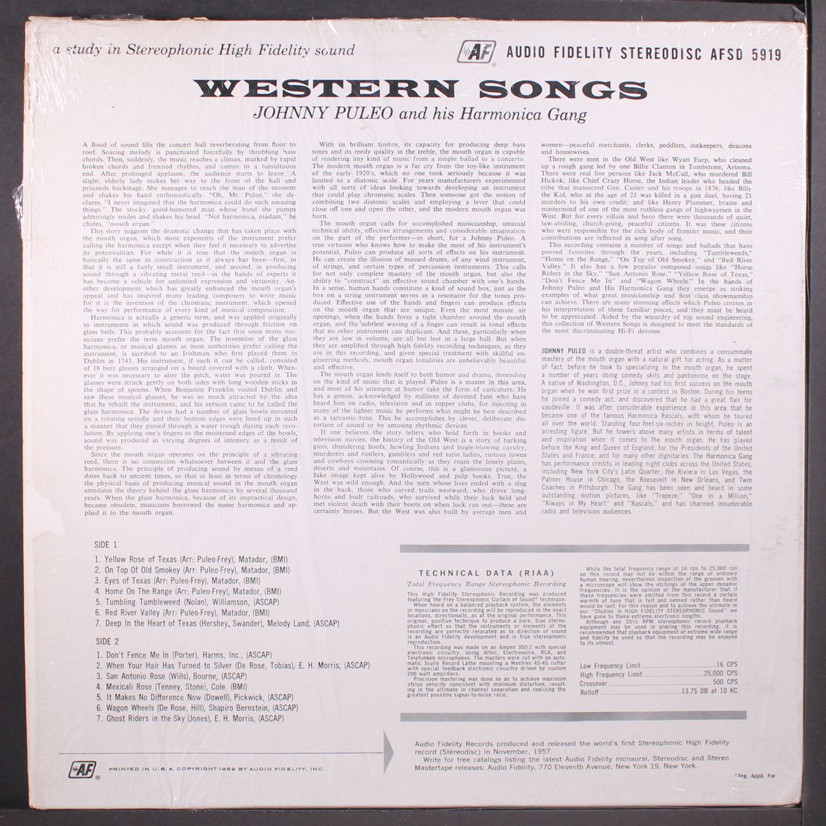 western songs, vol. 4 by JOHNNY PULEO