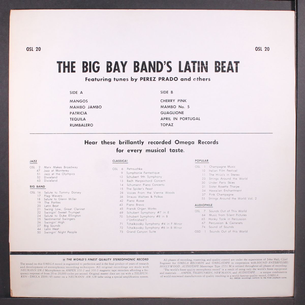 the bay big band's latin beat by FRANCIS BAY