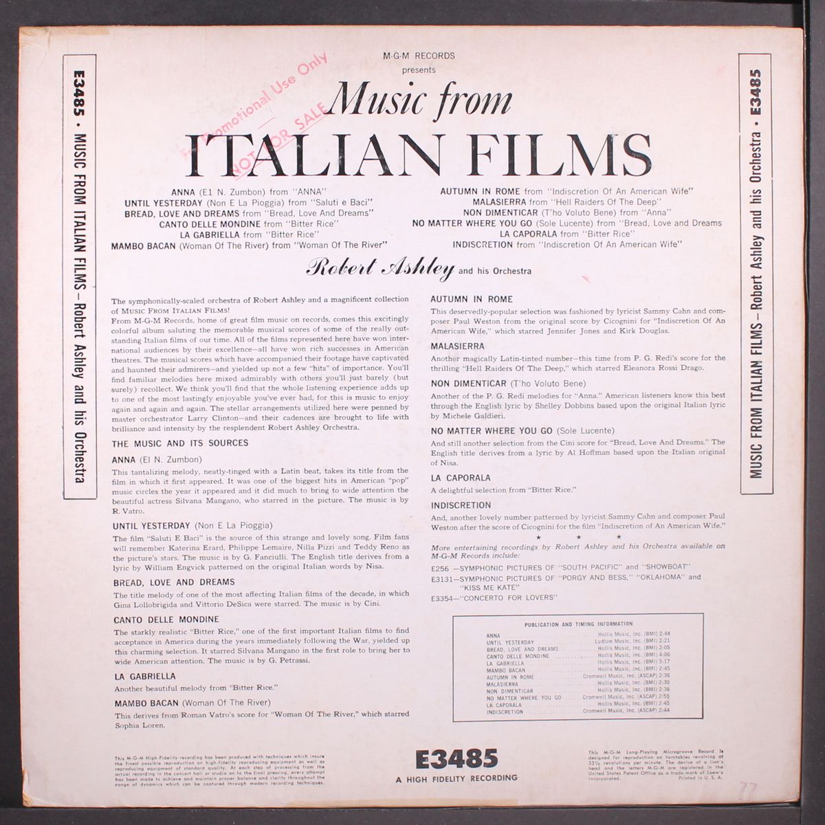 themes from italian films by ROBERT ASHLEY
