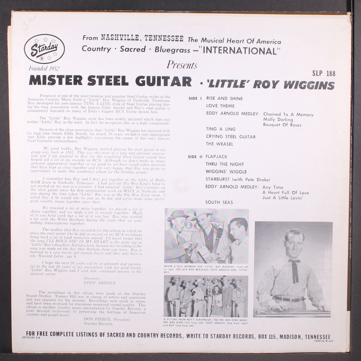 mister steel guitar by LITTLE ROY WIGGINS