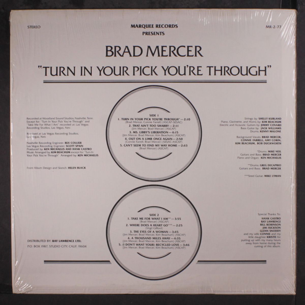 turn in your pick, you're through! by BRAD MERCER
