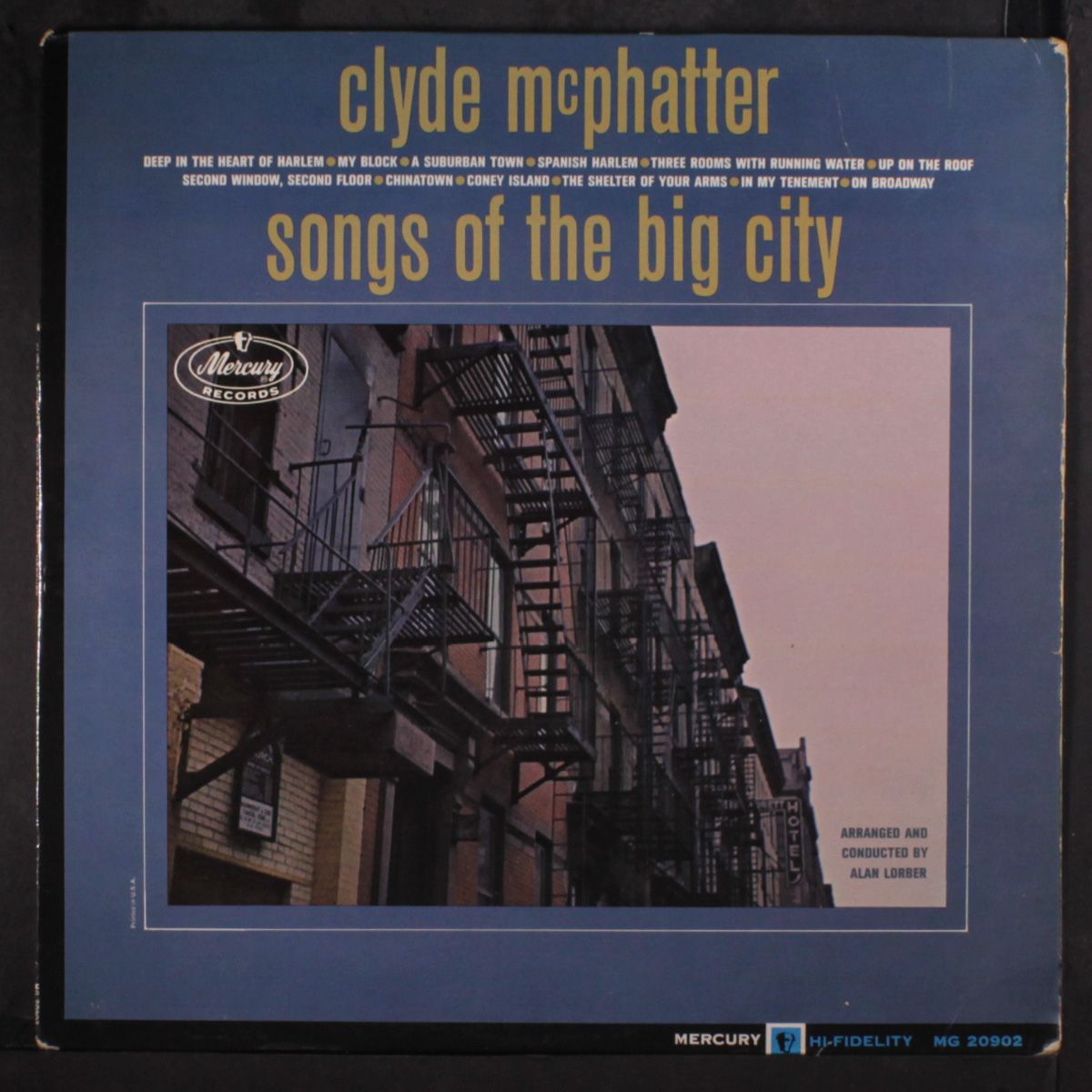 songs of the big city by CLYDE MCPHATTER