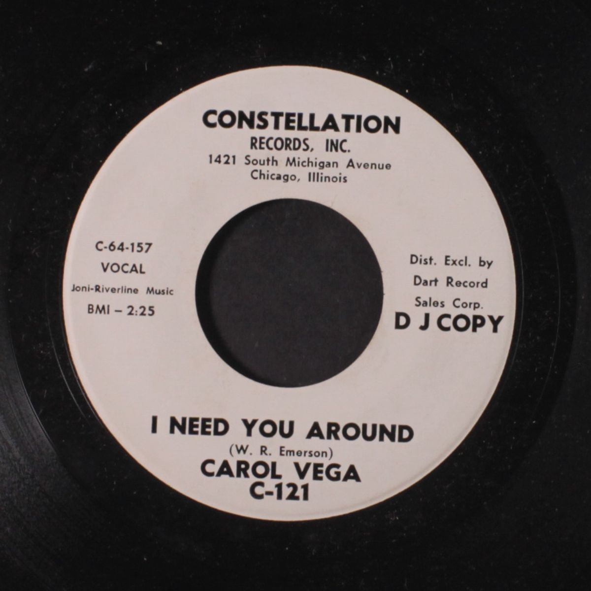 i need you around / sugar over you by CAROL VEGA