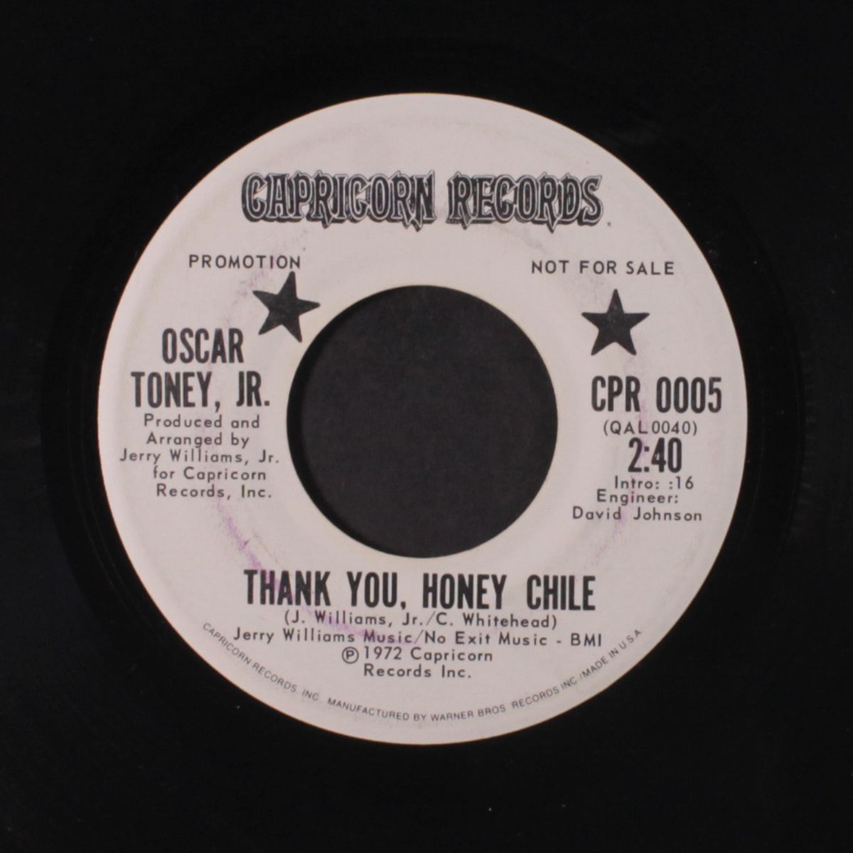 thank you, honey chile by OSCAR TONEY, JR.