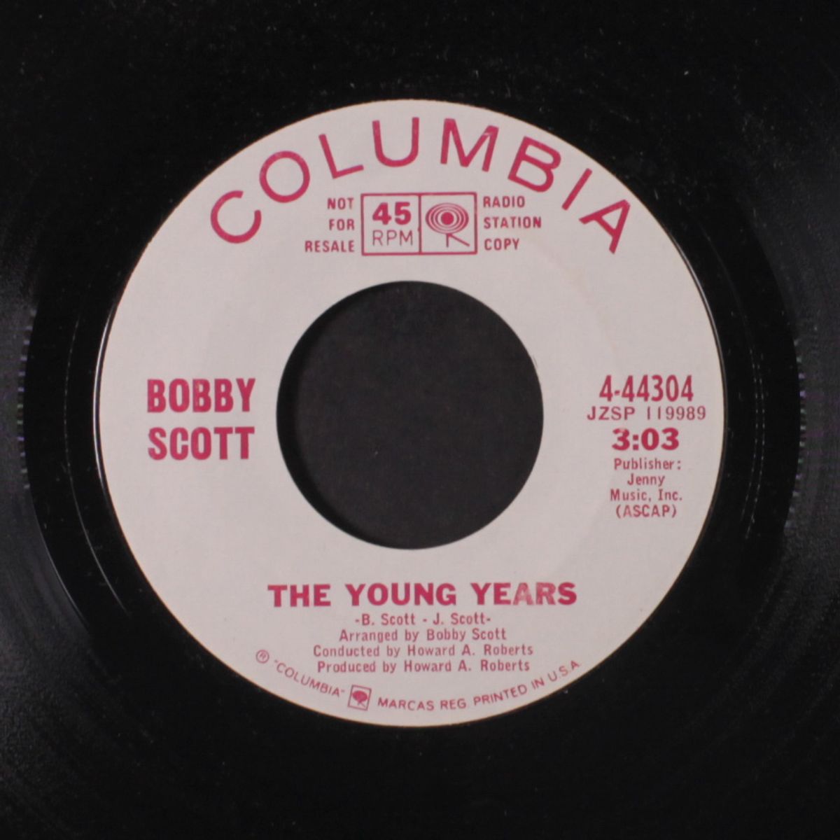 it's crazy / the young years by BOBBY SCOTT