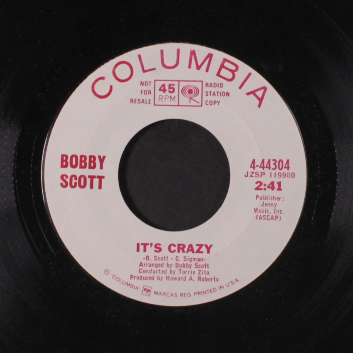 it's crazy / the young years by BOBBY SCOTT