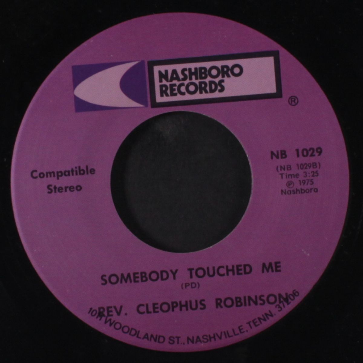 lord i'm leaning on you / somebody touch me by REV. CLEOPHUS ROBINSON