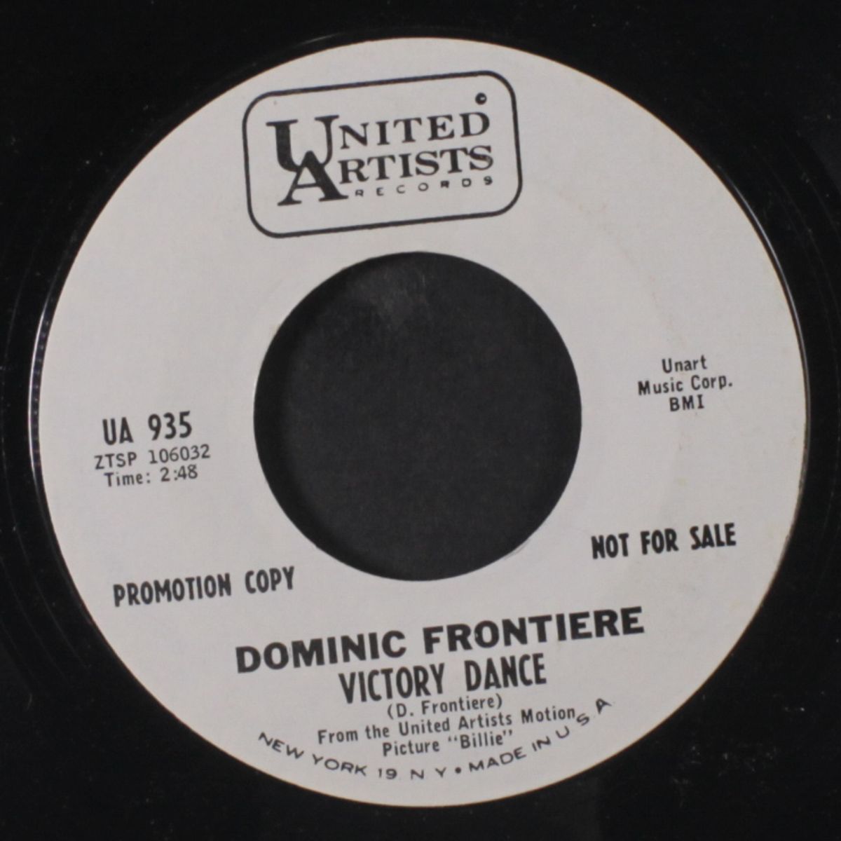 billie / victory dance by DOMINIC FRONTIERE