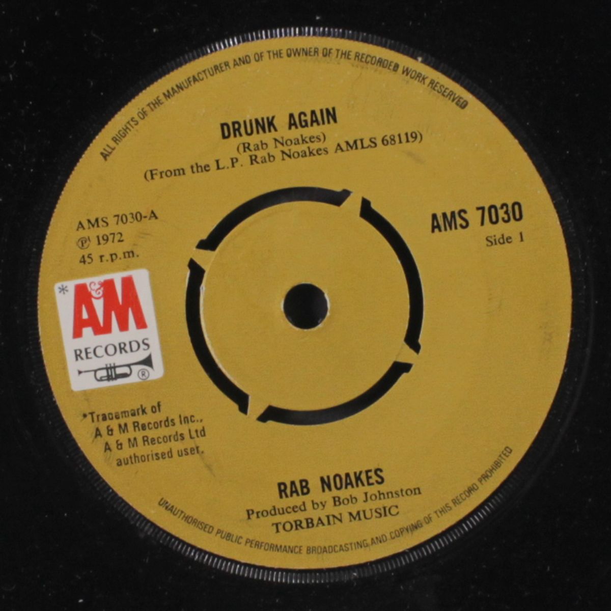 drunk again / miles away by RAB NOAKES