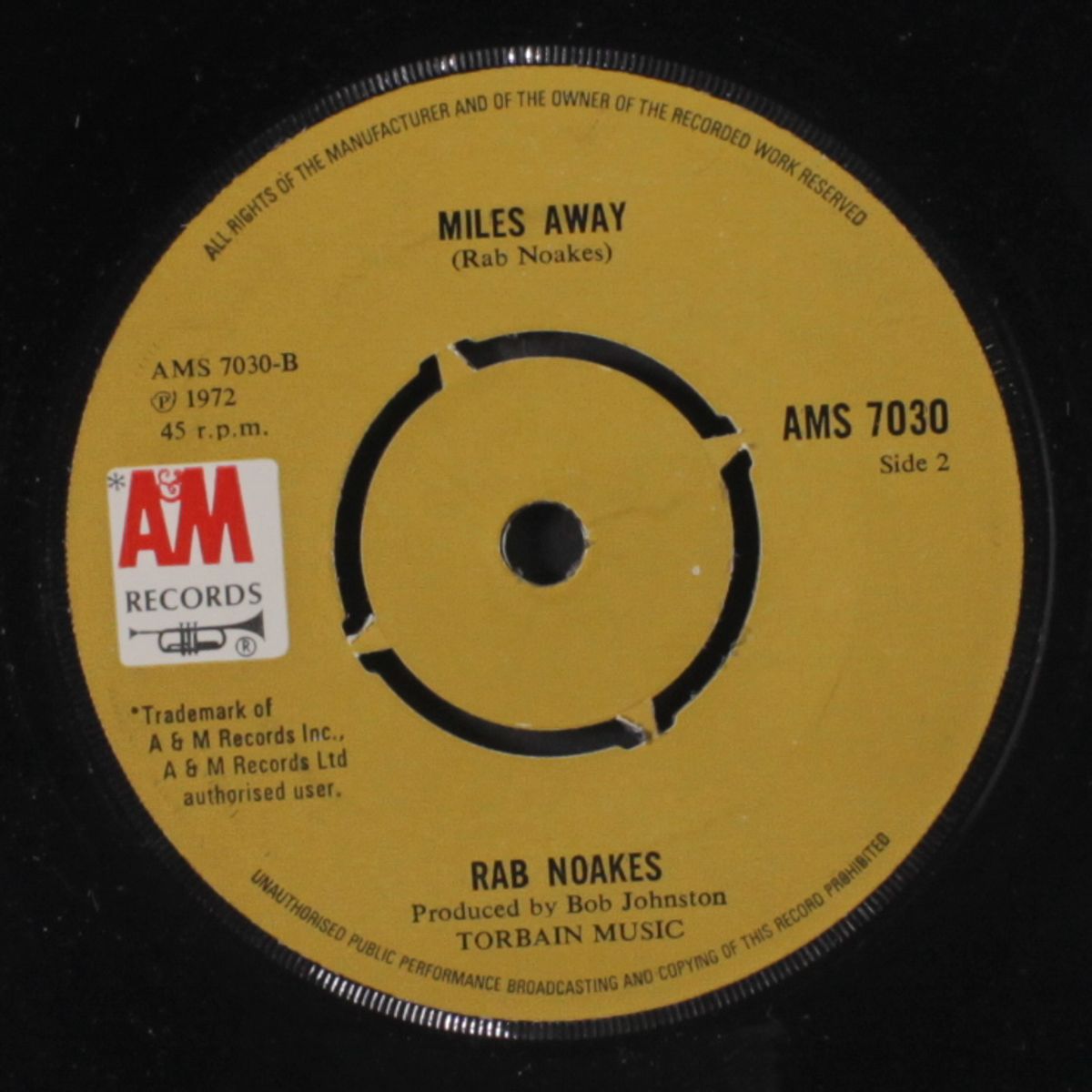 drunk again / miles away by RAB NOAKES