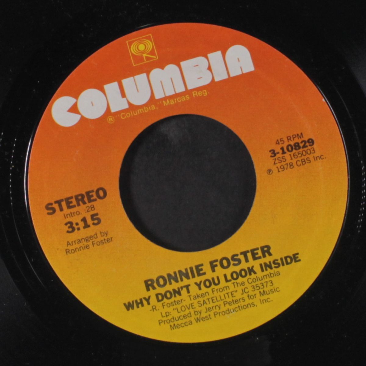 why don't you look inside / happy song by RONNIE FOSTER