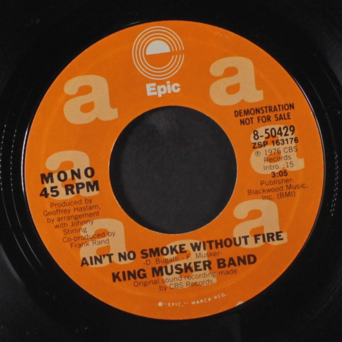 ain't no smoke without fire / mono by KING MUSKER BAND