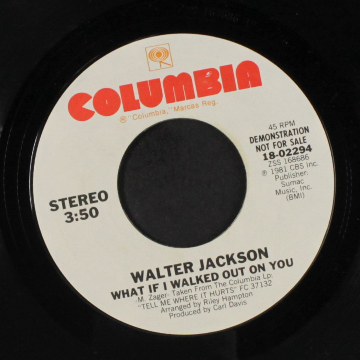 what if i walked out on you / same by WALTER JACKSON