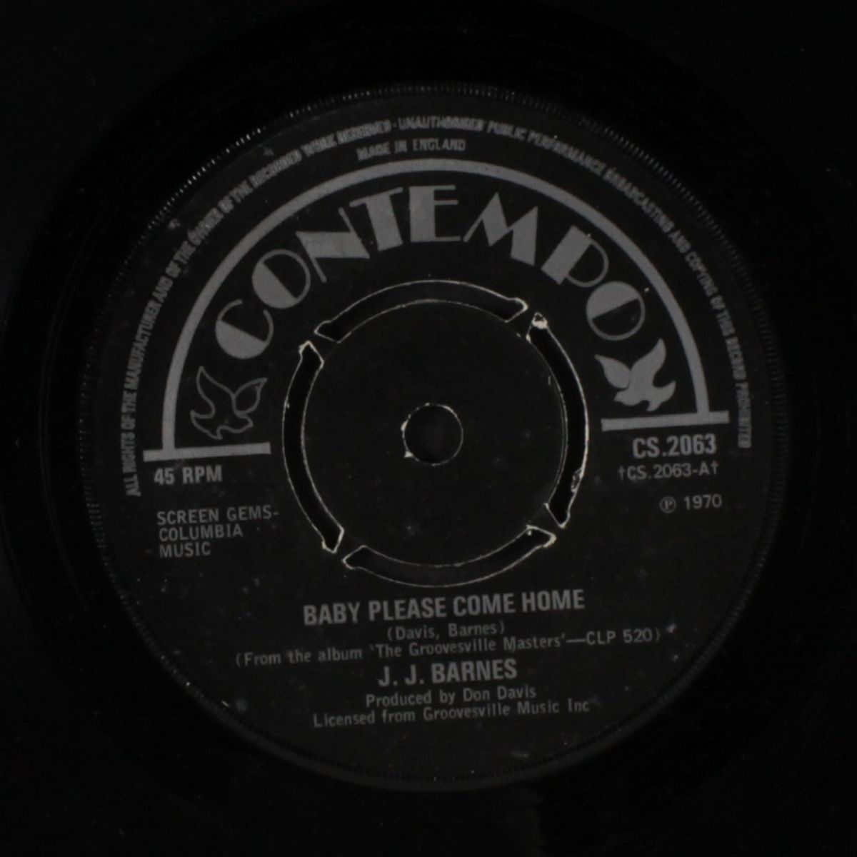 baby please come back home / cloudy days by J.J. BARNES