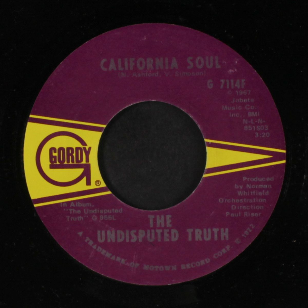 what it is / california soul by UNDISPUTED TRUTH