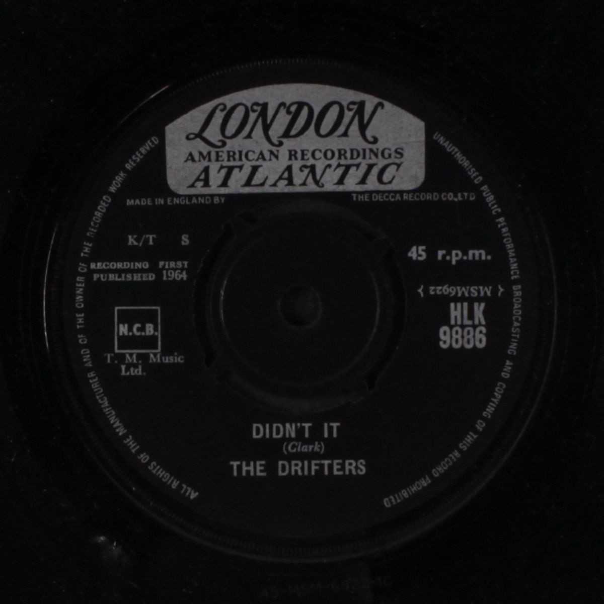 didn't it / one way love by DRIFTERS